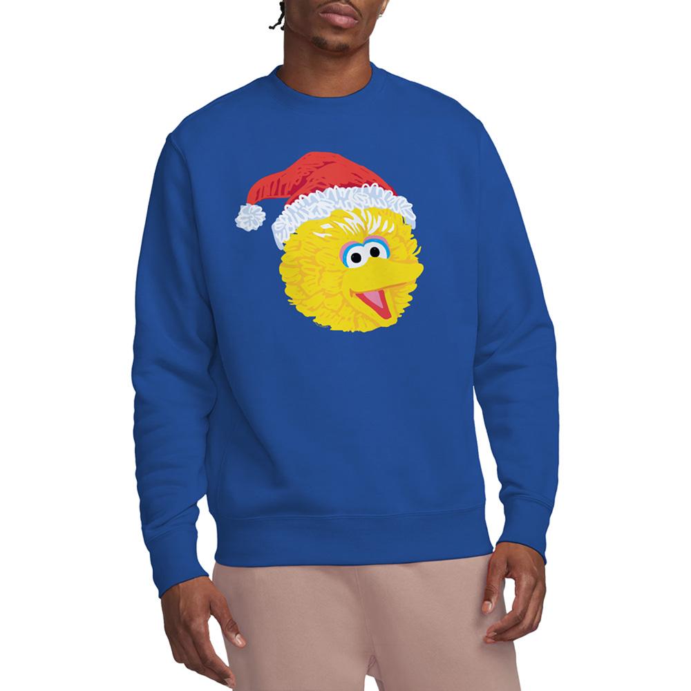 Royal Blue - Lifestyle - Sesame Street Unisex Adult Big Bird Scribble Christmas Sweatshirt