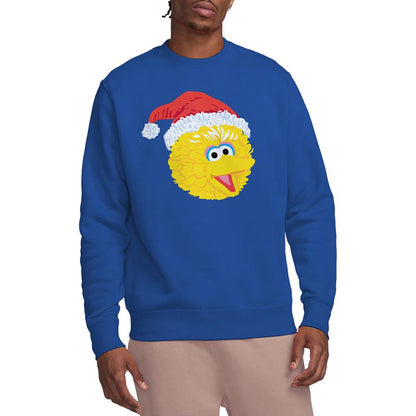 Royal Blue - Lifestyle - Sesame Street Unisex Adult Big Bird Scribble Christmas Sweatshirt