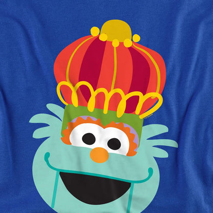 Royal Blue - Side - Sesame Street Unisex Adult Rosita Nutcracker Christmas Sweatshirt