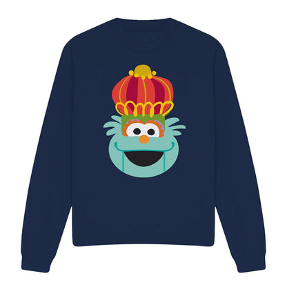 Navy - Front - Sesame Street Unisex Adult Rosita Nutcracker Christmas Sweatshirt