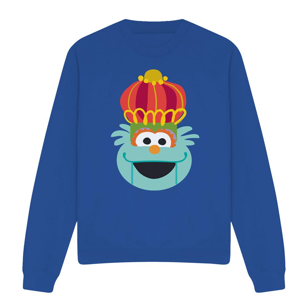 Royal Blue - Front - Sesame Street Unisex Adult Rosita Nutcracker Christmas Sweatshirt