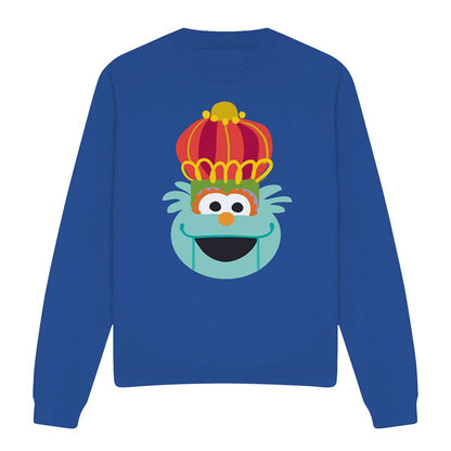 Royal Blue - Front - Sesame Street Unisex Adult Rosita Nutcracker Christmas Sweatshirt