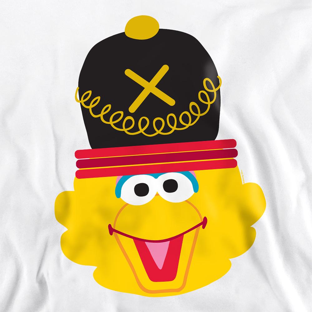 White - Side - Sesame Street Unisex Adult Big Bird Nutcracker Christmas Sweatshirt
