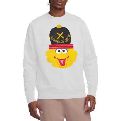 White - Lifestyle - Sesame Street Unisex Adult Big Bird Nutcracker Christmas Sweatshirt