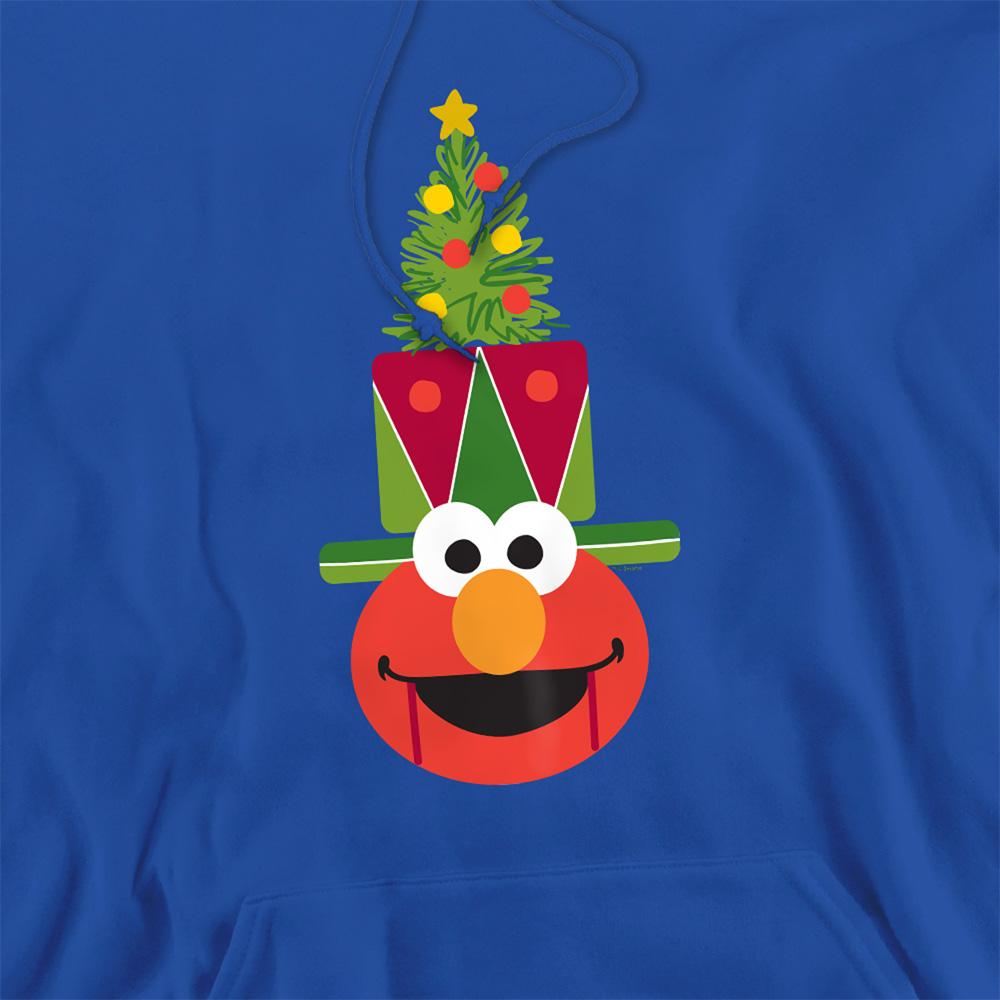 Royal Blue - Side - Sesame Street Unisex Adult Elmo Nutcracker Christmas Hoodie