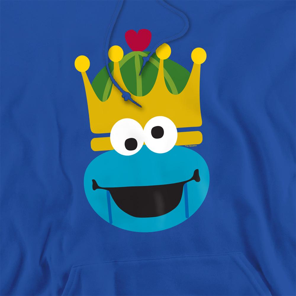Royal Blue - Side - Sesame Street Unisex Adult Cookie Monster Nutcracker Christmas Hoodie
