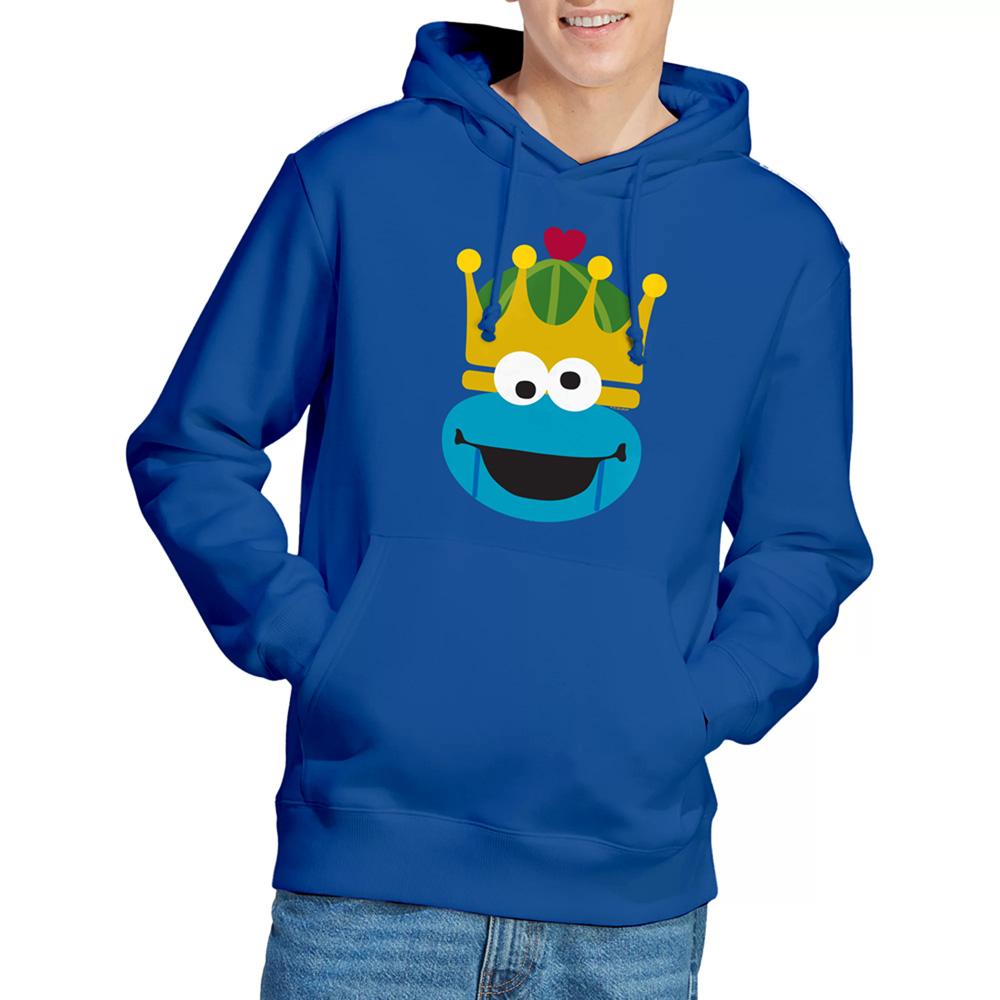Royal Blue - Lifestyle - Sesame Street Unisex Adult Cookie Monster Nutcracker Christmas Hoodie
