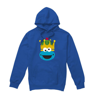 Royal Blue - Front - Sesame Street Unisex Adult Cookie Monster Nutcracker Christmas Hoodie