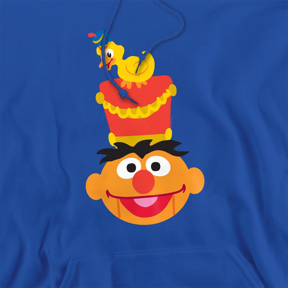 Royal Blue - Side - Sesame Street Unisex Adult Ernie Nutcracker Christmas Hoodie