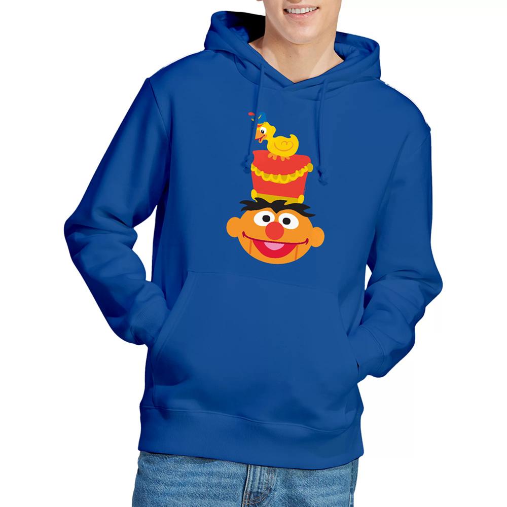 Royal Blue - Lifestyle - Sesame Street Unisex Adult Ernie Nutcracker Christmas Hoodie