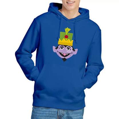 Royal Blue - Lifestyle - Sesame Street Unisex Adult Count von Count Nutcracker Christmas Hoodie