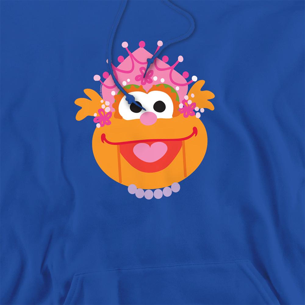 Royal Blue - Side - Sesame Street Unisex Adult Zoey Nutcracker Christmas Hoodie