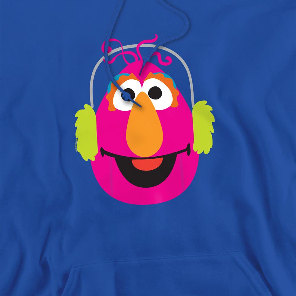Royal Blue - Side - Sesame Street Unisex Adult Telly Monster Nutcracker Christmas Hoodie