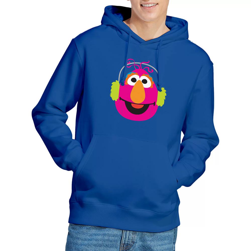 Royal Blue - Lifestyle - Sesame Street Unisex Adult Telly Monster Nutcracker Christmas Hoodie