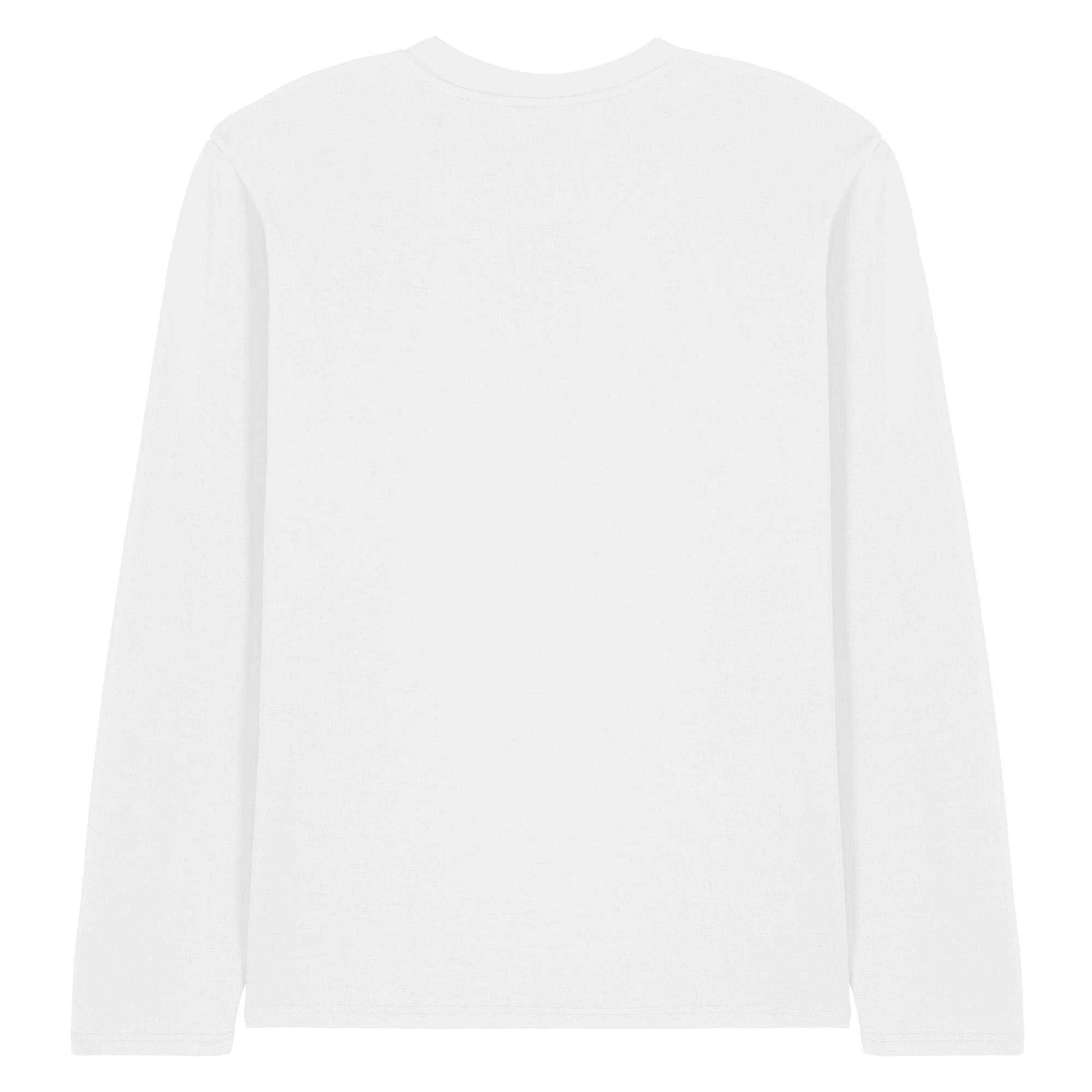 White - Back - The Smurfs Unisex Adult Winter Is Smurfing Fast Long-Sleeved T-Shirt
