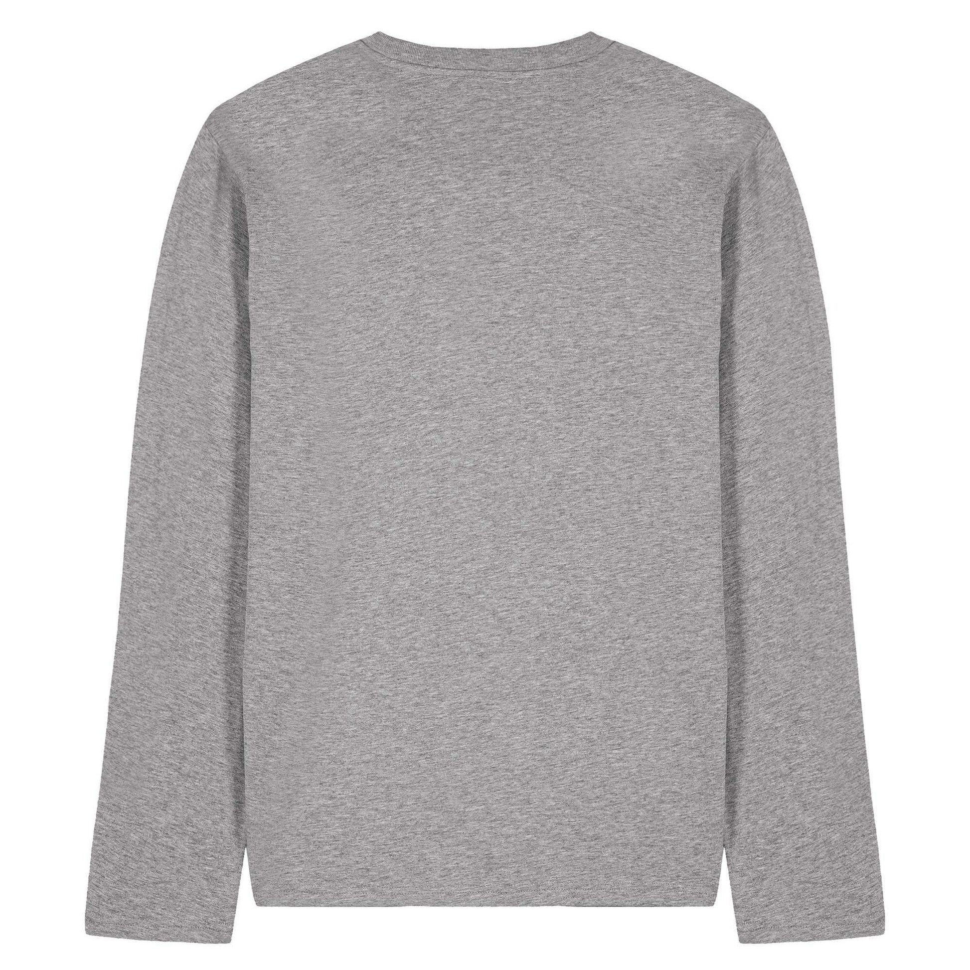Athletic Heather - Back - The Smurfs Unisex Adult We Wish You A Smurfy Christmas Heather Long-Sleeved T-Shirt