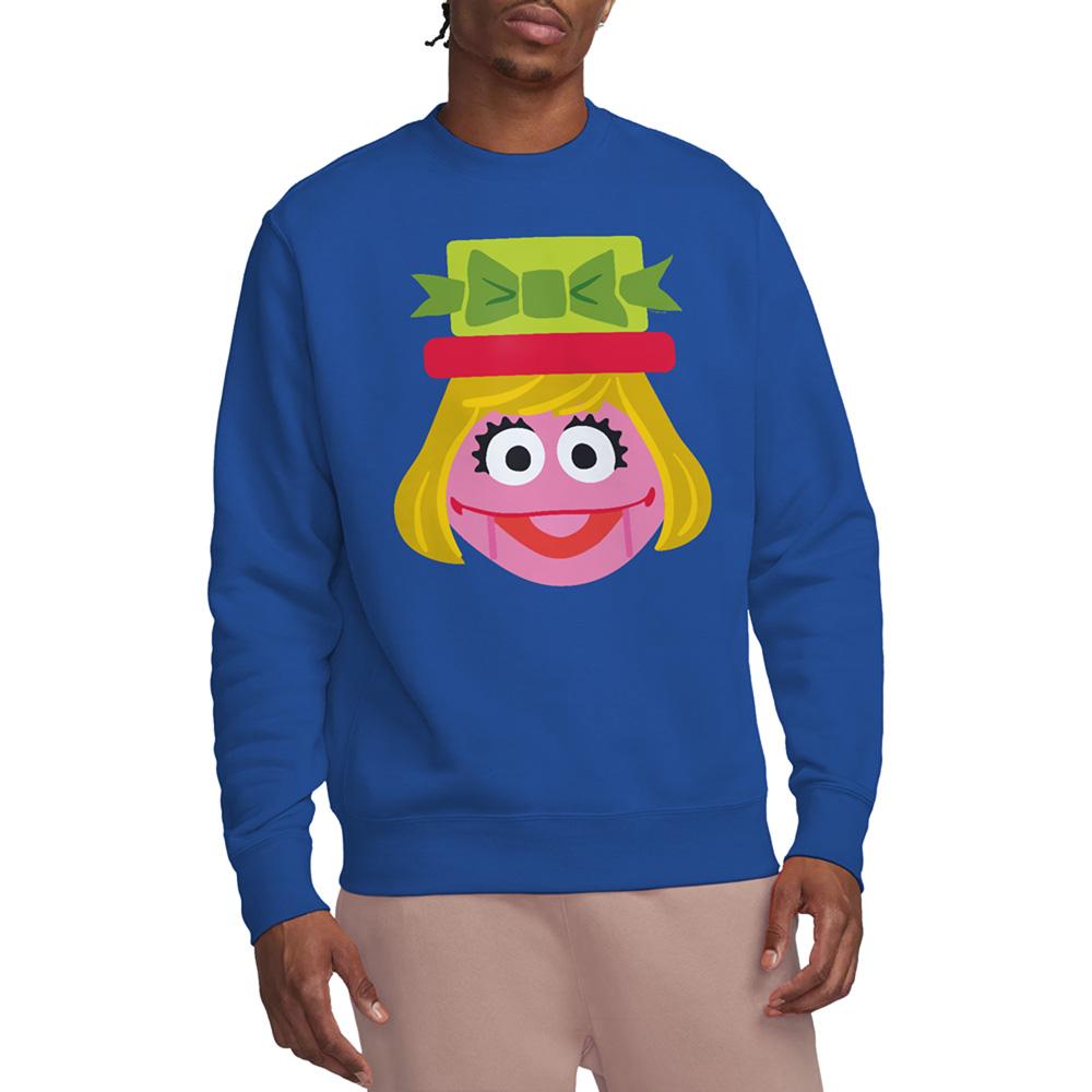 Royal Blue - Lifestyle - Sesame Street Unisex Adult Prairie Dawn Nutcracker Christmas Sweatshirt