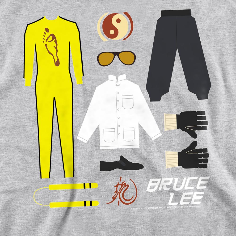 Athletic Heather - Pack Shot - Bruce Lee Unisex Adult Lee Gift Set Heather Sweatshirt
