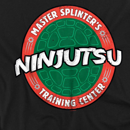 Black - Side - Teenage Mutant Ninja Turtles Unisex Adult Ninjutsu School T-Shirt