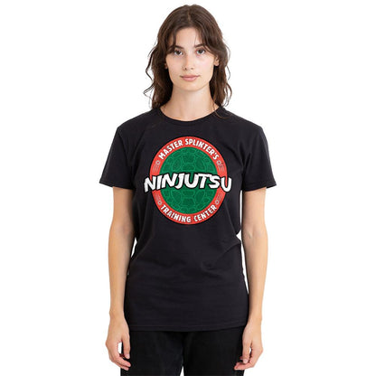 Black - Back - Teenage Mutant Ninja Turtles Womens-Ladies Ninjutsu School T-Shirt