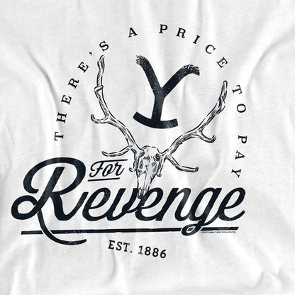 White - Side - Yellowstone Womens-Ladies There´s A Price To Pay T-Shirt