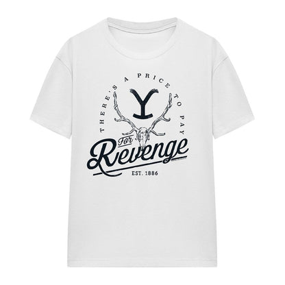 White - Front - Yellowstone Womens-Ladies There´s A Price To Pay T-Shirt