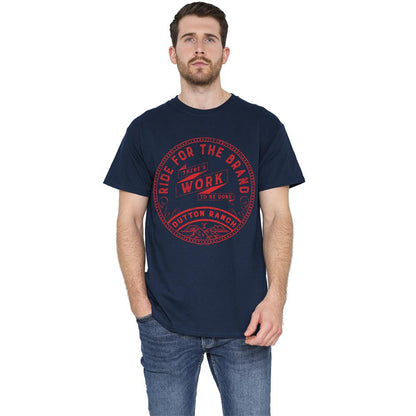 Navy - Back - Yellowstone Unisex Adult There´s Work to Be Done T-Shirt