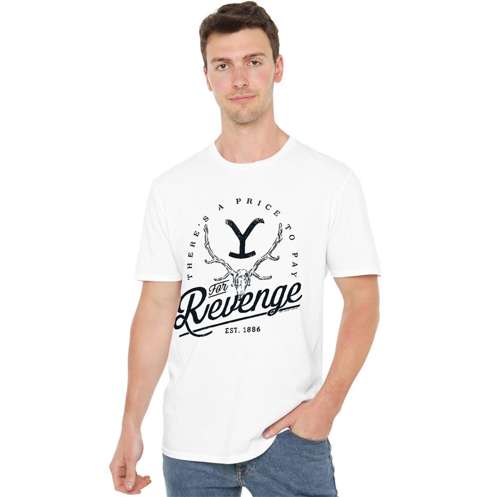 White - Back - Yellowstone Unisex Adult There´s A Price To Pay T-Shirt