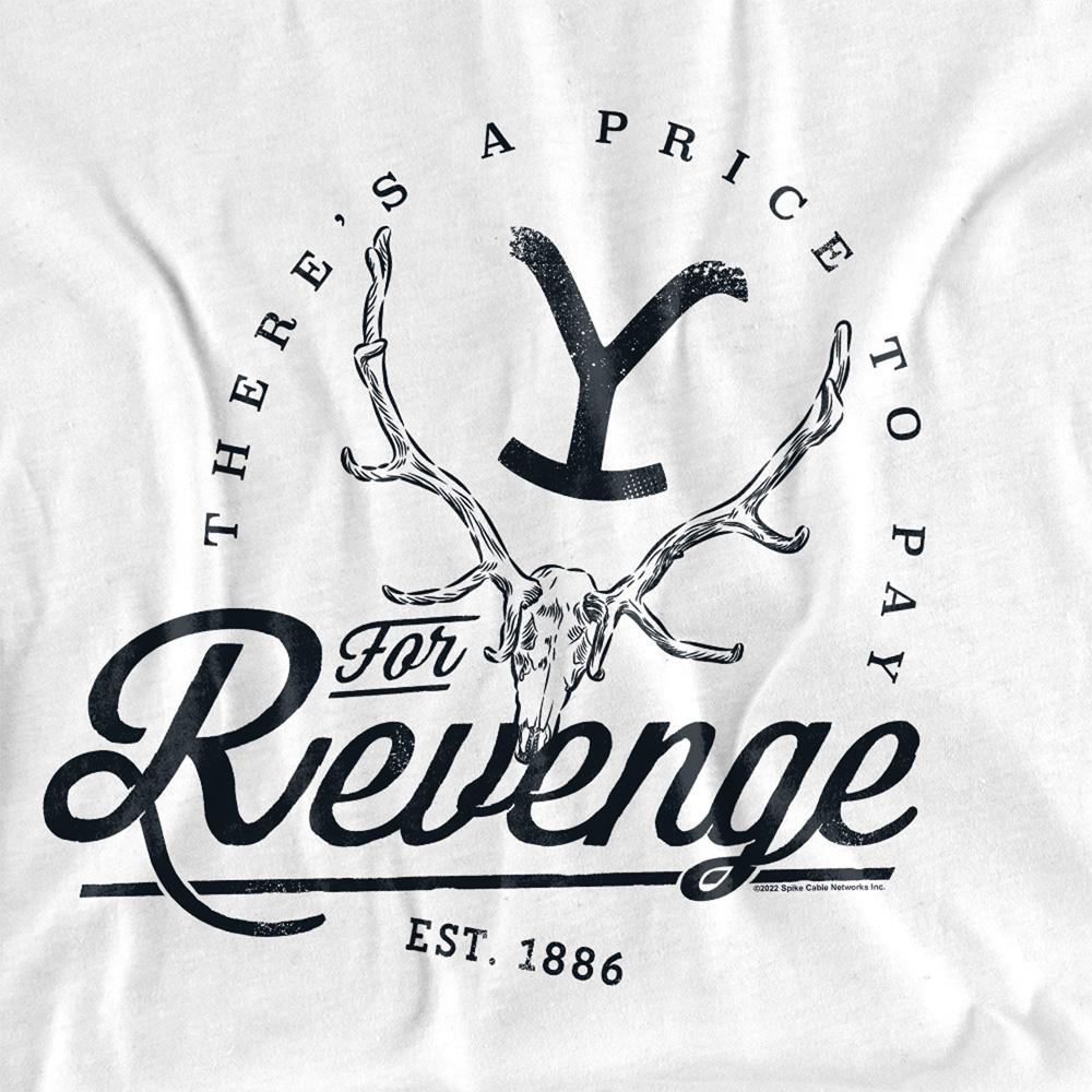 White - Side - Yellowstone Unisex Adult There´s A Price To Pay T-Shirt