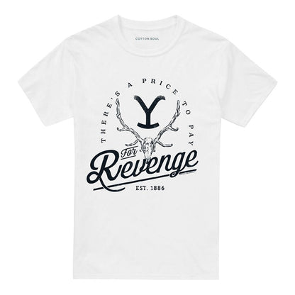 White - Front - Yellowstone Unisex Adult There´s A Price To Pay T-Shirt
