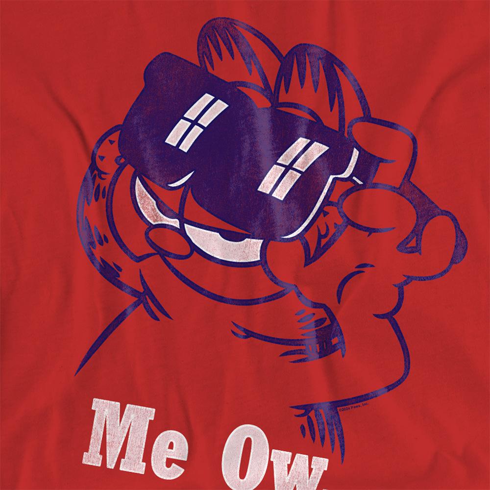 Red - Side - Garfield Womens-Ladies Deal With It T-Shirt