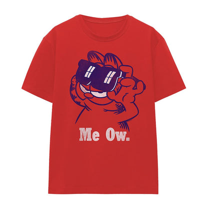 Red - Front - Garfield Womens-Ladies Deal With It T-Shirt