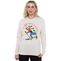 Stone - Side - Disney Womens-Ladies Ski You Later! Goofy Crew Neck Sweatshirt