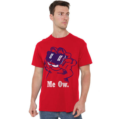 Red - Back - Garfield Unisex Adult Deal With It T-Shirt