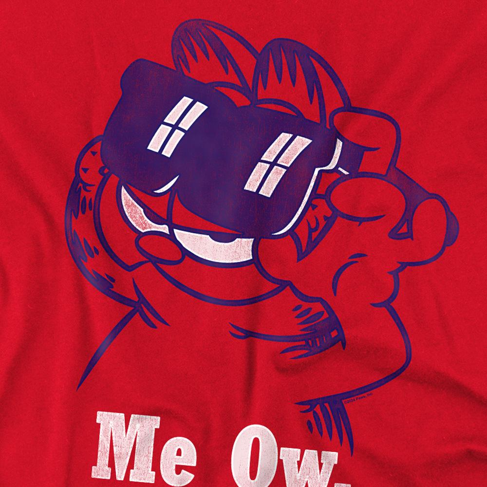 Red - Side - Garfield Unisex Adult Deal With It T-Shirt