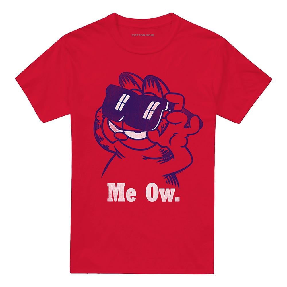 Red - Front - Garfield Unisex Adult Deal With It T-Shirt
