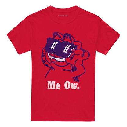 Red - Front - Garfield Unisex Adult Deal With It T-Shirt