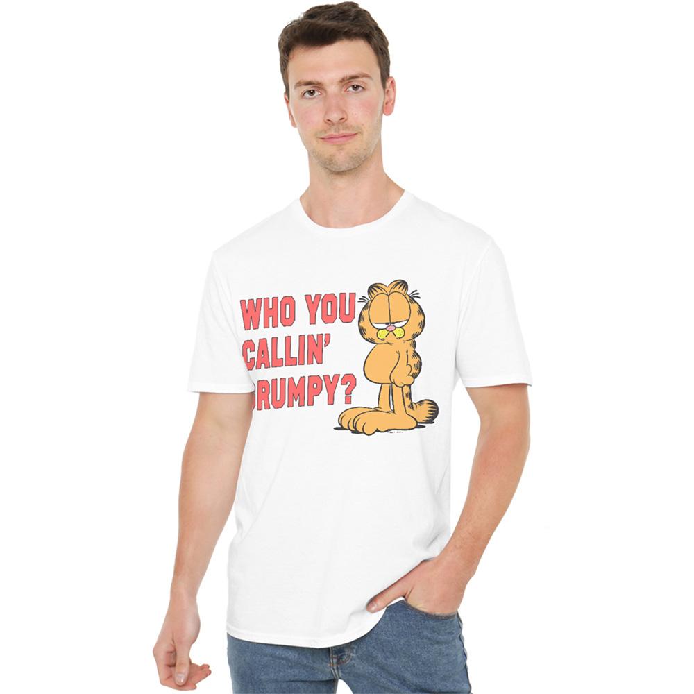 White - Back - Garfield Unisex Adult Who You Callin Grumpy T-Shirt