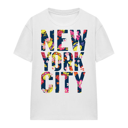 White - Front - Teenage Mutant Ninja Turtles Womens-Ladies New York City Faces T-Shirt