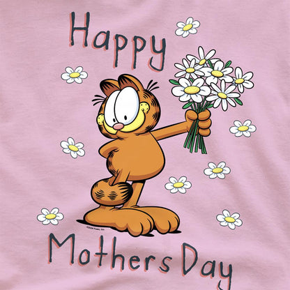 Pink - Side - Garfield Unisex Adult Mothers Day T-Shirt