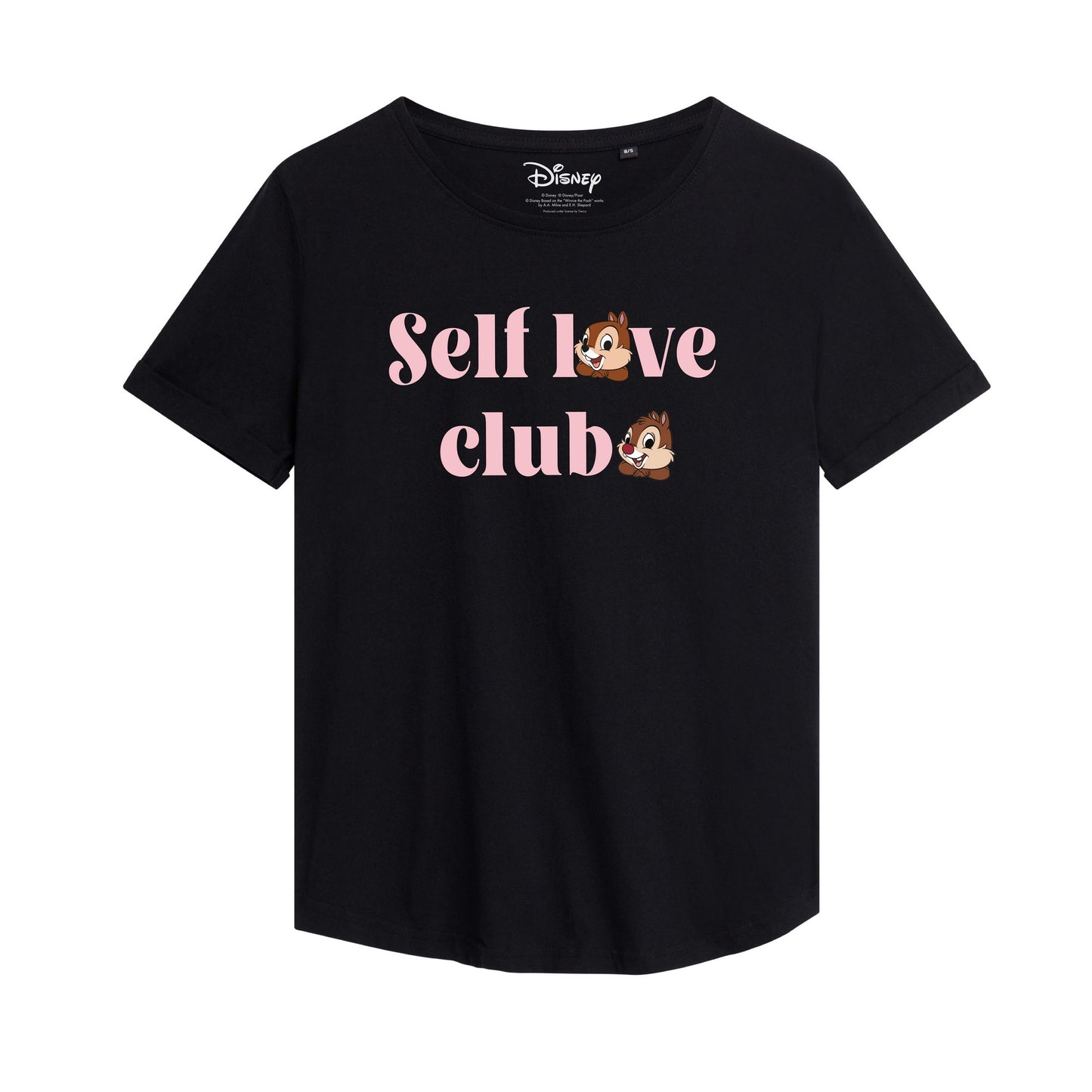 Black - Front - Chip ´N´ Dale Womens-Ladies T-Shirt