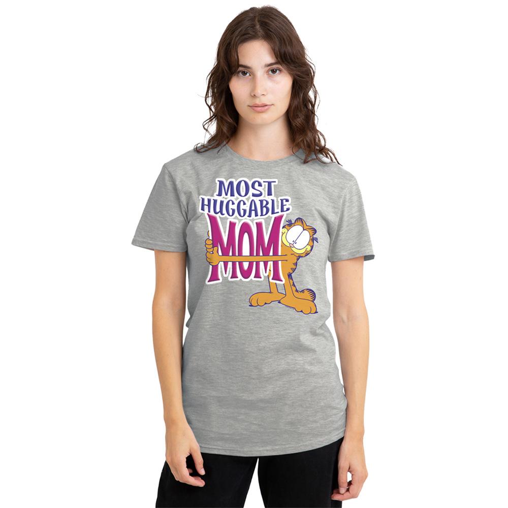Athletic Heather - Back - Garfield Womens-Ladies The Most Huggable Mom Heather T-Shirt