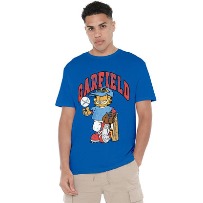 Royal Blue - Back - Garfield Unisex Adult Baseball T-Shirt