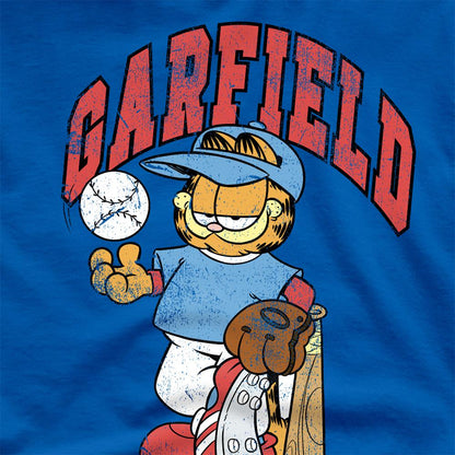 Royal Blue - Side - Garfield Unisex Adult Baseball T-Shirt