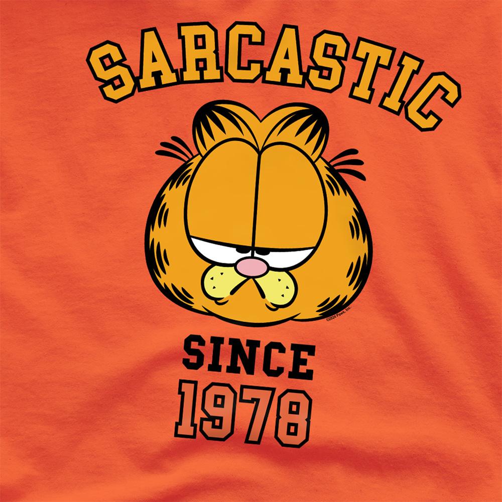 Orange - Side - Garfield Unisex Adult Sarcastic Since 1978 T-Shirt