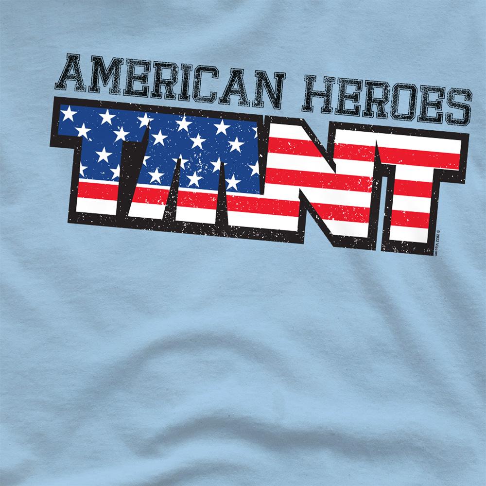Light Blue - Side - Teenage Mutant Ninja Turtles Unisex Adult American Heroes T-Shirt