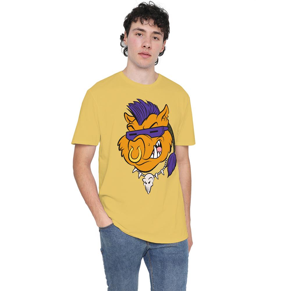 Banana Yellow - Back - Teenage Mutant Ninja Turtles Unisex Adult Bebop T-Shirt