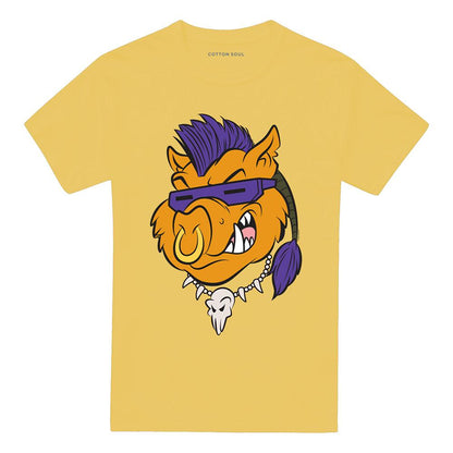 Banana Yellow - Front - Teenage Mutant Ninja Turtles Unisex Adult Bebop T-Shirt