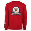 Cardinal Red - Front - Cobra Kai Mens Eagle Fang Karate Logo Long-Sleeved T-Shirt