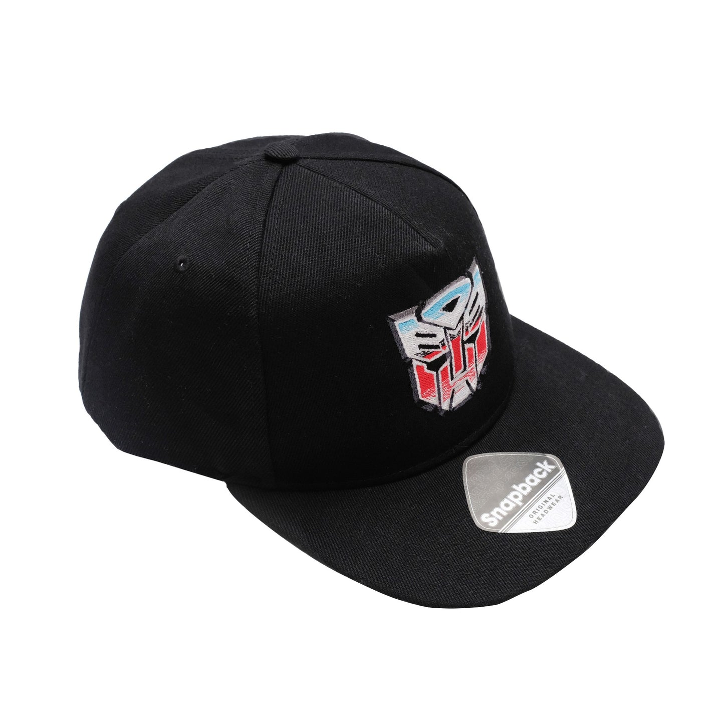 Black - Back - Transformers Mens Autobot Chrome Baseball Cap
